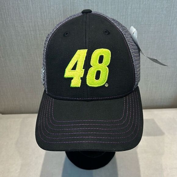 NEW Nascar Jimmie Johnson #48 Hat Cap Hendrick Motorsports Mesh Adjustable - Picture 2 of 11